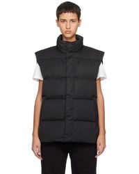 MM6 by Maison Martin Margiela - Black Quilted Down Vest - Lyst