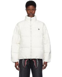 A Bathing Ape - Off-white Solid Camo Down Jacket - Lyst