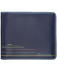 PS by Paul Smith - Navy Bifold Wallet - Lyst