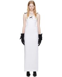 ShuShu/Tong - White Corset Maxi Dress - Lyst