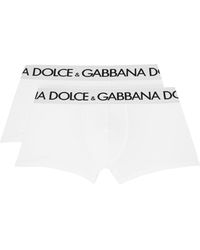 Dolce & Gabbana - Ensemble de deux boxers blancs - Lyst