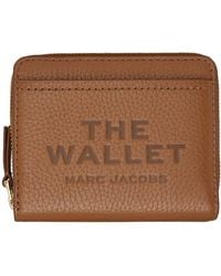 Marc Jacobs - ブラウン The Leather Mini Compact 財布 - Lyst