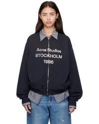 Acne Studios - Logo Zip Sweater - Lyst