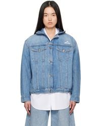 Alexander Wang - ブルー Regen ライトウェイト デニムジャケット - Lyst