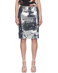 Magda Butrym - Sequinned Midi Skirt - Lyst