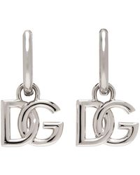 Mono boucle d’oreille à logo DG male OneSize Bijoux fantaisie Dolce & Gabbana Homme Accessoires Bijoux Boucles doreilles 