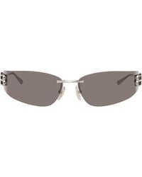 Balenciaga - Gunmetal Gossip D-Frame Sunglasses - Lyst