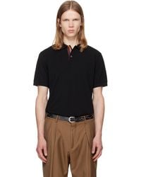 Paul Smith - Cotton 'Artist Stripe' Placket Polo Shirt - Lyst