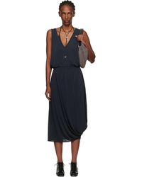 Lemaire - Double Layer Drape Maxi Dress - Lyst