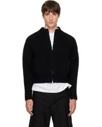 Tonywack - Shetland Wool Knitted Zip Jacket - Lyst