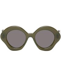 Loewe - Green Bow Sunglasses - Lyst