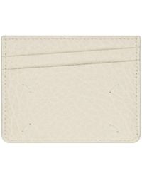 Maison Margiela - Off-white Four Stitches Card Holder - Lyst