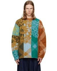 Dries Van Noten - Patchwork Wool Sweater - Lyst