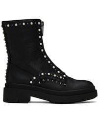Jimmy Choo - Nola Stud-embellished Leather Ankle Boots - Lyst
