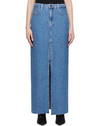 Ksubi - Blue Kara Maxi Skirt - Lyst