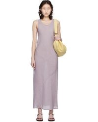 Baserange - Fine Linen Larva Midi Dress - Lyst