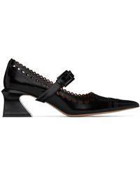 ShuShu/Tong - Chaussures à talon bottier noires à bout pointu - Lyst