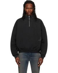 ALEXANDER DIGENOVA - Stencil Logo Quarter Zip Sweater - Lyst