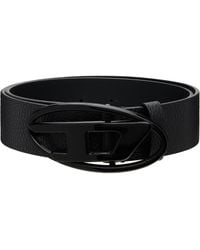 DIESEL - 4Cm Leather Belt - Lyst