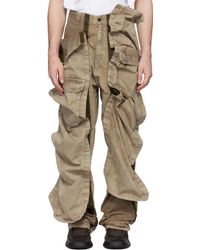 Y. Project - Khaki Velcro Cargo Pants - Lyst
