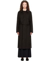 Ssstein - Wool Raglan Sleeve Balmacaan Coat - Lyst