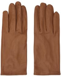 Dries Van Noten - Tan Soft Leather Gloves - Lyst