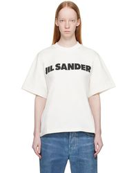 Jil Sander - Cotton Logo T-shirt - Lyst