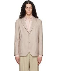 BOSS - Slim-Fit Cotton-Blend Blazer - Lyst