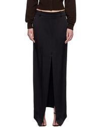 Tom Ford - Crepe Envers Satin Tailored Maxi Skirt - Lyst