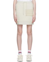 Thom Browne - Off-white 4-bar Miniskirt - Lyst