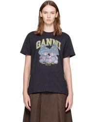Ganni - Mushroom Teddy T-Shirt - Lyst