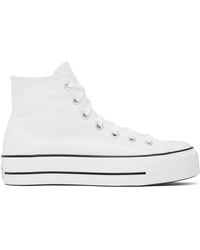 Converse - White Chuck Taylor All Star Platform Sneakers - Lyst