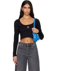 Marine Serre - Moon Logo Jersey Long Sleeve T-Shirt - Lyst