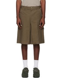 Toga Virilis - Short Kaki En Canevas - Lyst