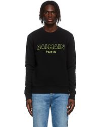 Homme Vêtements Articles de sport et dentraînement Sweats Sweater Balmain pour homme en coloris Noir 