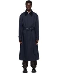 Ami Paris - Belted Mac Trench Coat - Lyst
