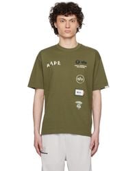 Aape By A Bathing Ape - Alpha Industries Edition 'Universe' T-Shirt - Lyst