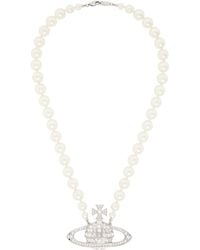 Vivienne Westwood - Bas Relief Faux-Pearl Necklace - Lyst