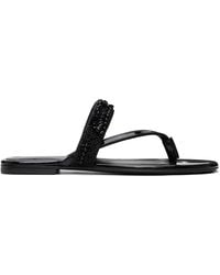 Dries Van Noten - Embroidered Matadore Strap Flat Sandals - Lyst