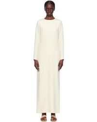La Collection - Robe longue abelun blanc cassé - Lyst