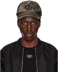 DIESEL - Destroyed Denim Baseball Cap - Lyst