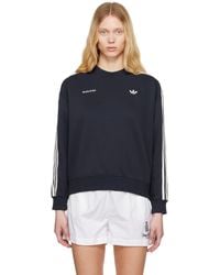 新品 ADIDAS sporty&rich Vネック スエット ネイビー S WMNS) adidas x Sporty & Rich Long Sleeve Jersey 'Navy' IN5248