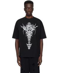 we11done - Spine Skull T-shirt - Lyst