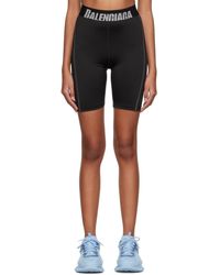 Balenciaga - Black Cycling Sports Shorts - Lyst