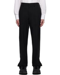 Helmut Lang - Black Pleated Trousers - Lyst
