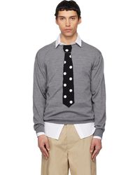 Moschino - Extra-Fine Merino Wool Intarsia Sweater - Lyst