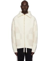 Casablancabrand - Off-white Checked Sweater - Lyst