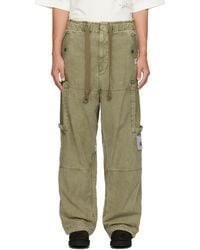 Maison Mihara Yasuhiro - Cotton Satin Cargo Pants - Lyst