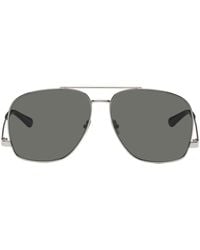 Saint Laurent - Silver Sl 653 Leon Sunglasses - Lyst