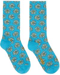 Jacquemus Blue 'les Chaussettes Fleurs' Socks